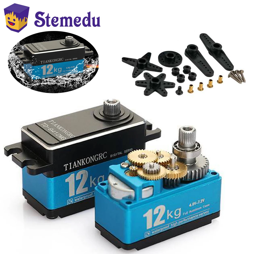 Servo Metal Gear - 12kg TD-9412MG hohes Drehmoment Vollmetall-Digital-Servo-Kohlebürsten motor