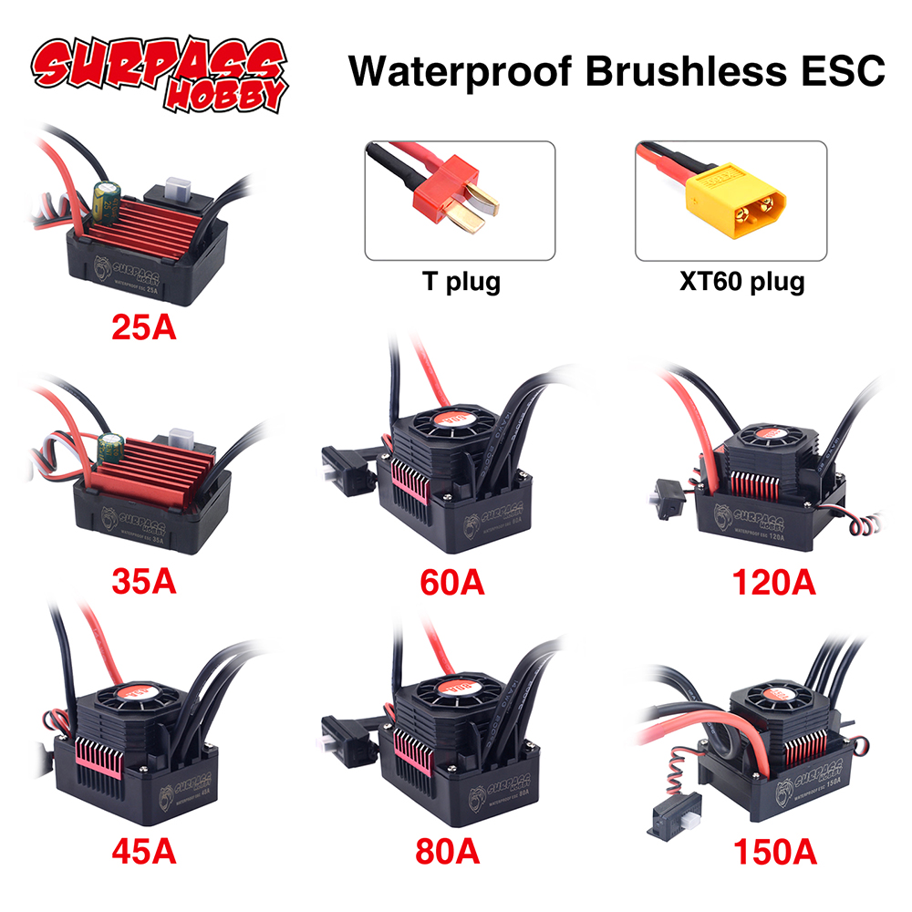 Rc Hobby Shop - SURPASSHOBBY 150A 120A Wasserdicht ESC 80A