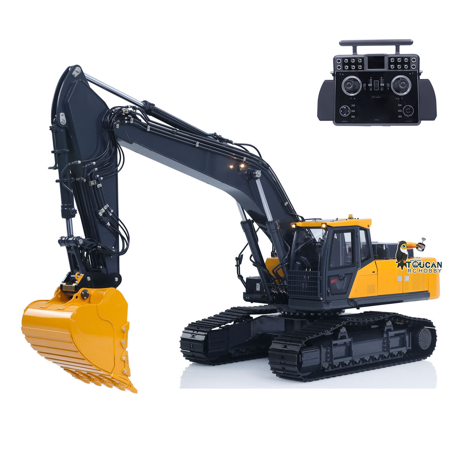 Rc Excavator Hobby - 1/14 Metall E400 SFROG Ferngesteuerter Hydraulikbagger