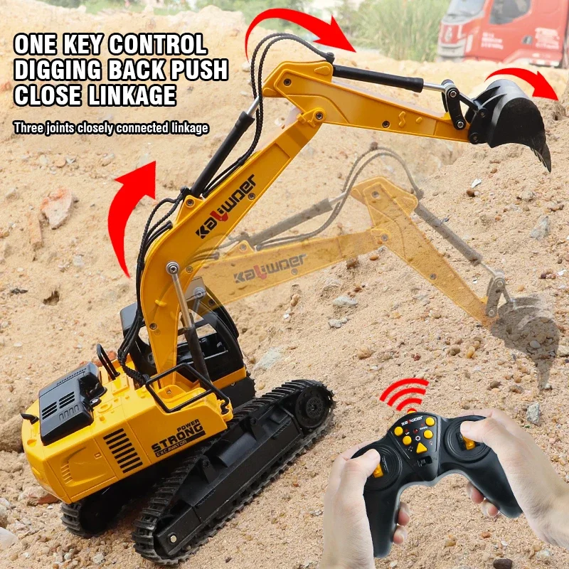Rc Excavator Hobby - Huina Rc Bagger 1/24 9Ch Fernbedienung