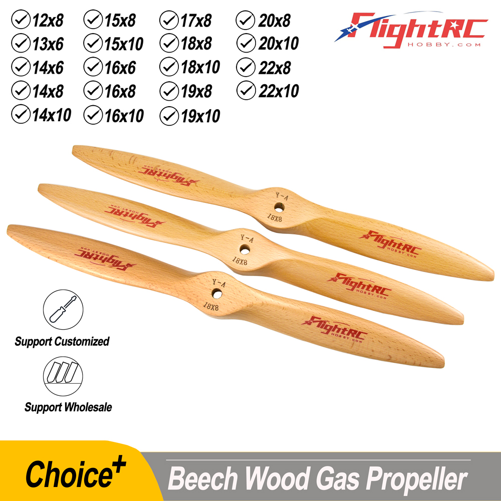 Rc Hobby Engine - 1 Stück Holz Buche Propeller CW
