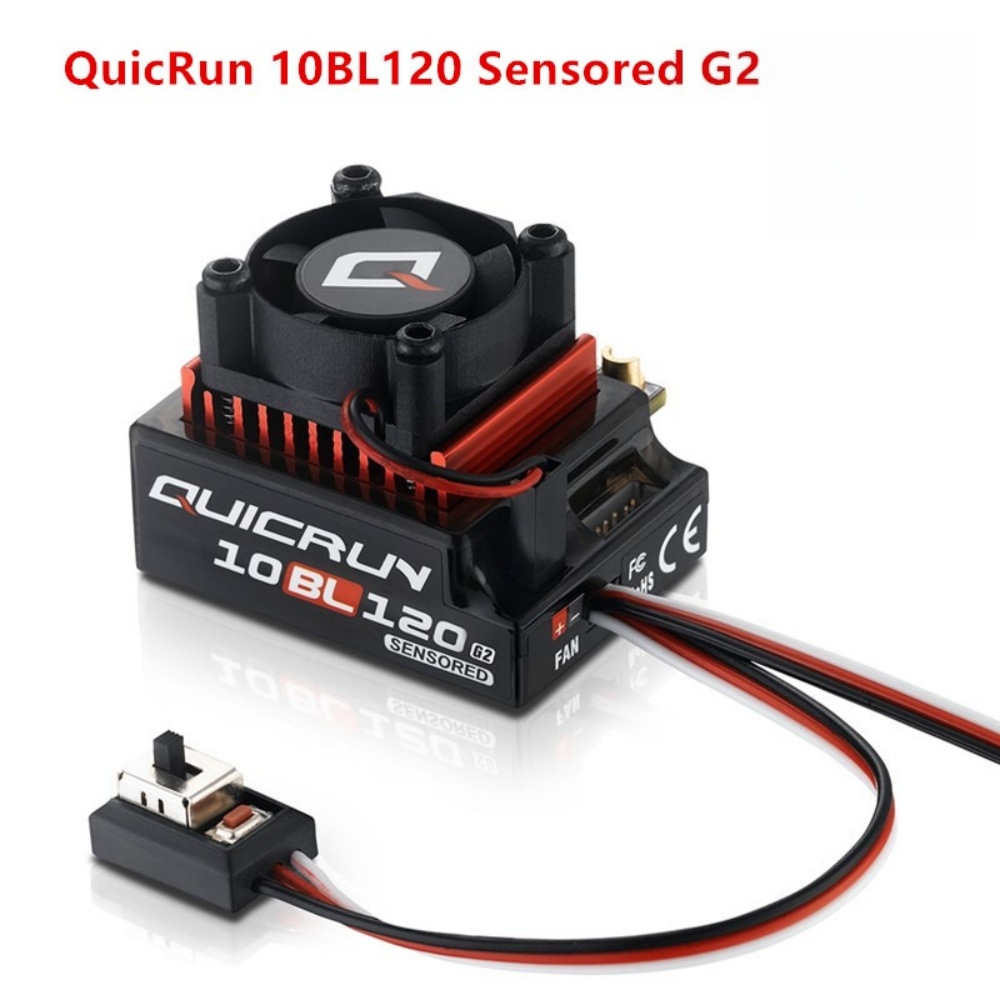 Rc Hobby Engine - FATJAY Hobbywing QUICRUN-10BL-120-G2 120 A ESC-sensorter
