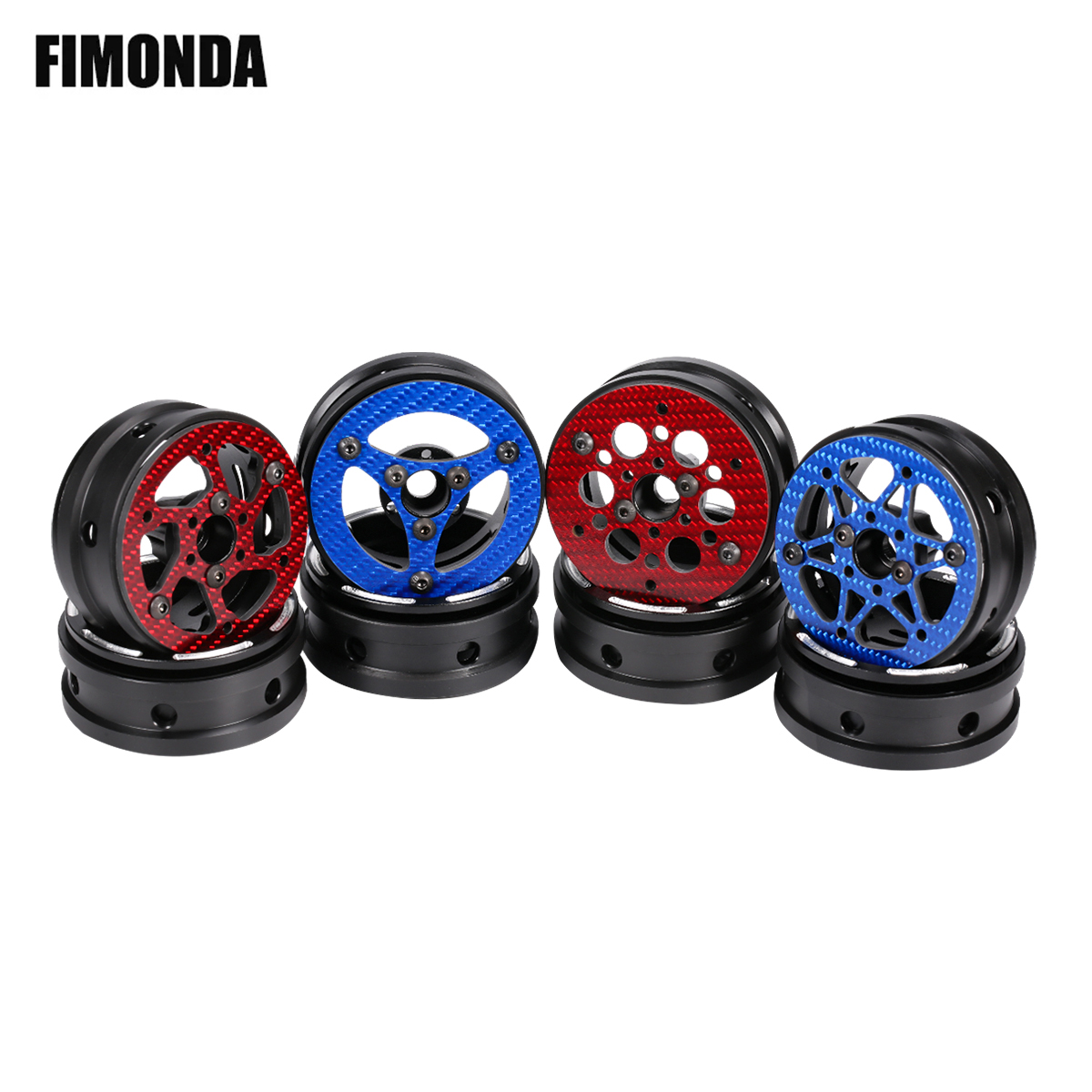 Wheel Rim Rc - 1,9 Zoll farbige Kohlefaser-Felgen für 1/10