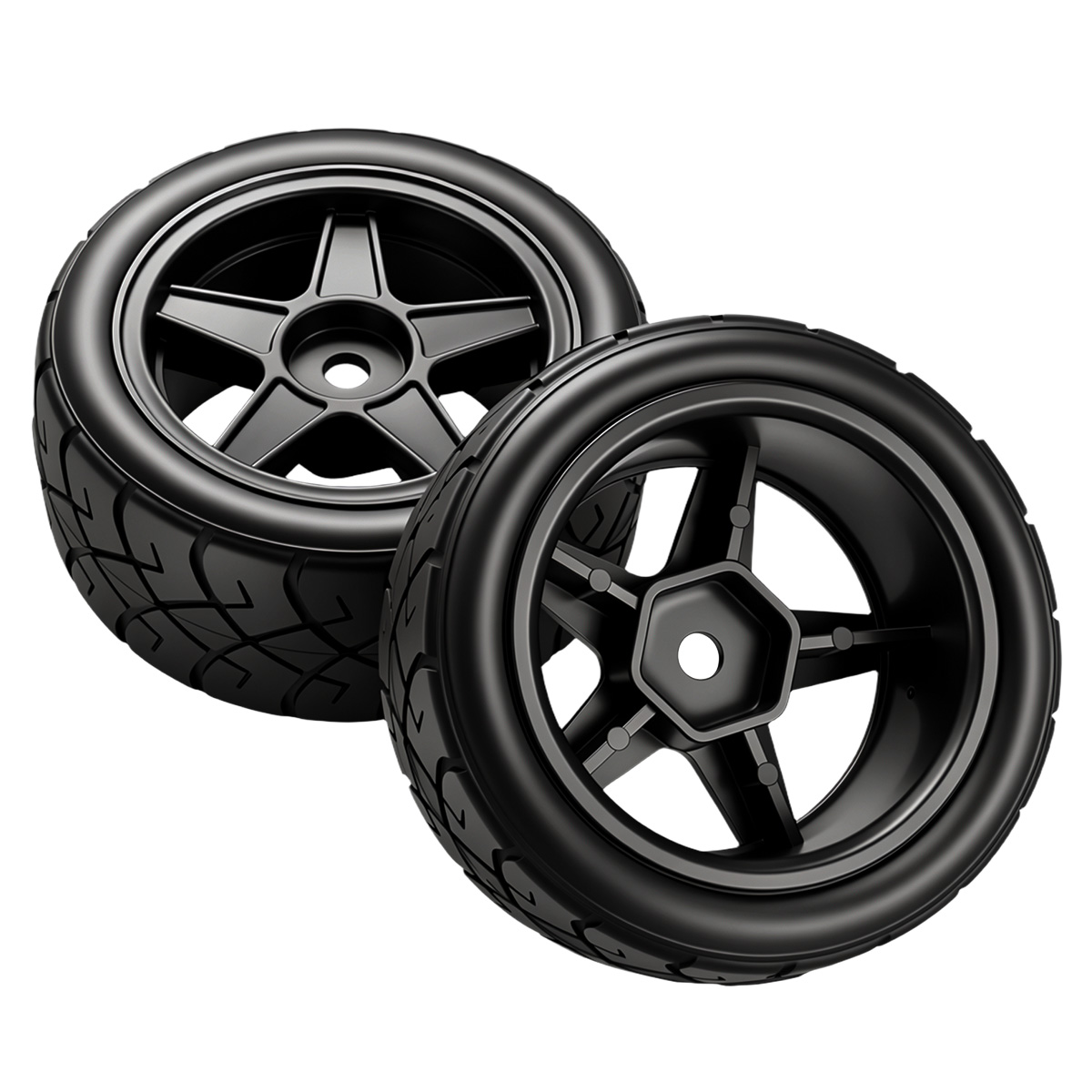 57-mm-Gummireifen mit Kunststo – Wheel Rim Rc Bewertung und Preis