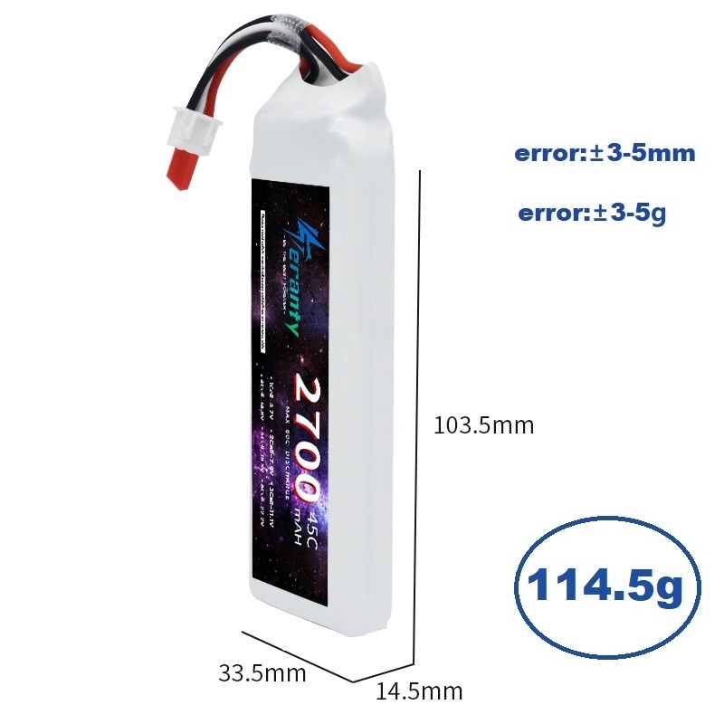 1/3PCS 2S 7,4 V Lipo Batterie  – Rc Hobby Tank Bewertung und Preis