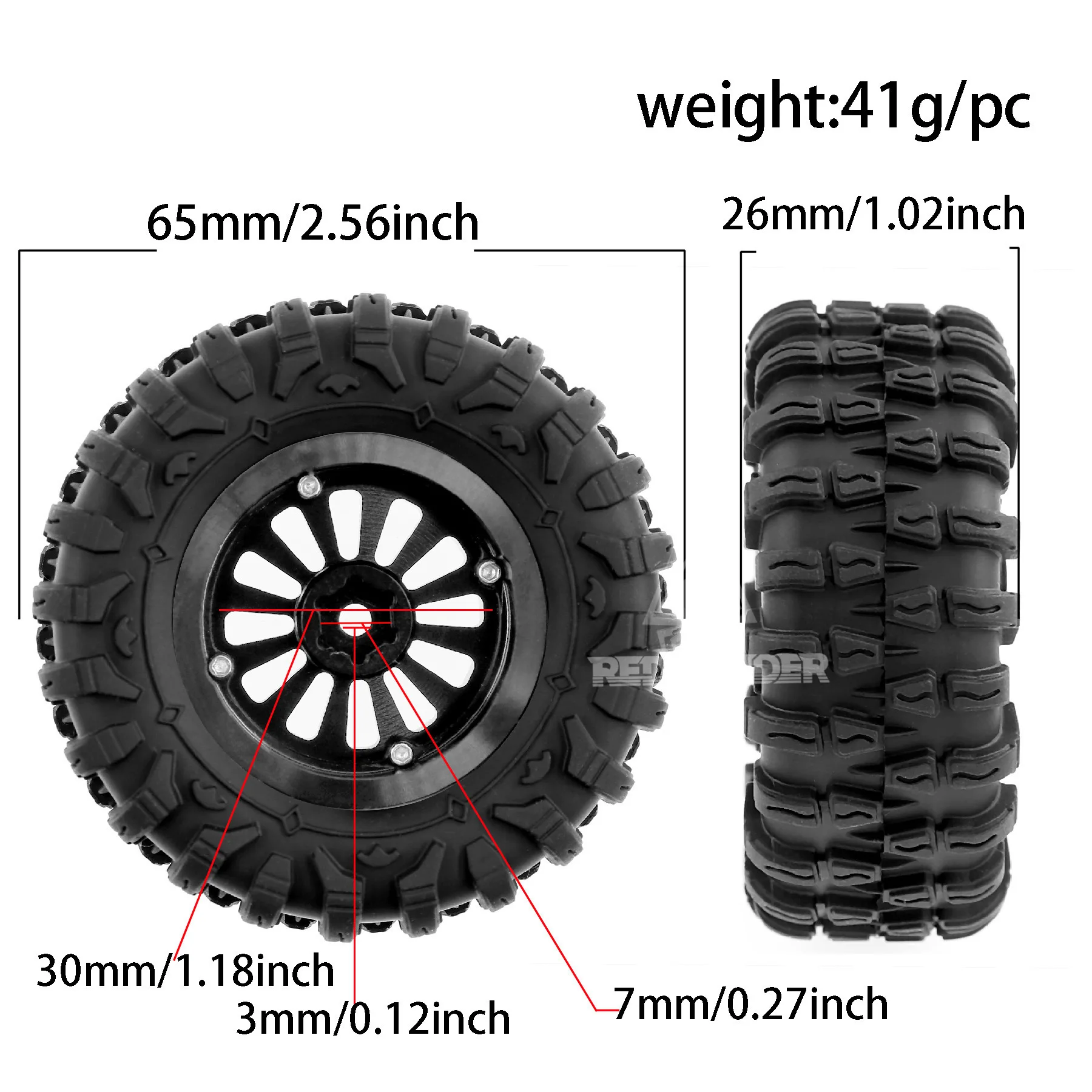 4 Stück 65mm Reifen mit 7mm Se – Rc Hobby Plus Bewertung und Preis