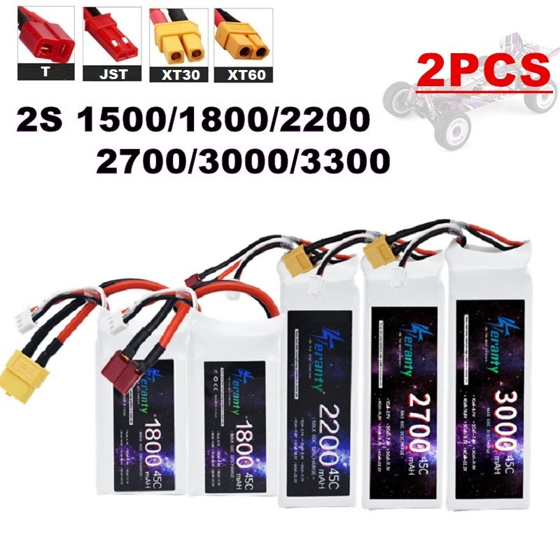 2PCS 7,4 V Lipo 2S Batterie 15 – Rc Hobby Helicopter Bewertung und Preis