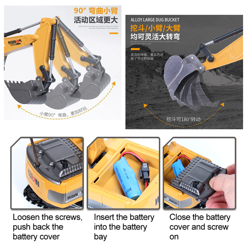 RC Bagger 2,4 GHz 6 Kanal 1:24 – Rc Excavator Hobby Bewertung und Preis